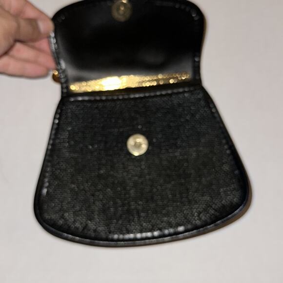 Multi Floral Black Textured Mini Bag Whimsy Goth Fairycore Coquette FLAWED - Picture 4 of 11
